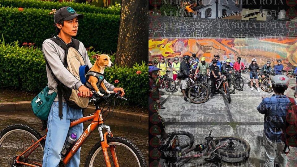 Con rodada, despiden a Efrén y su mascota Capuchina, ambos fallecidos tras accidente