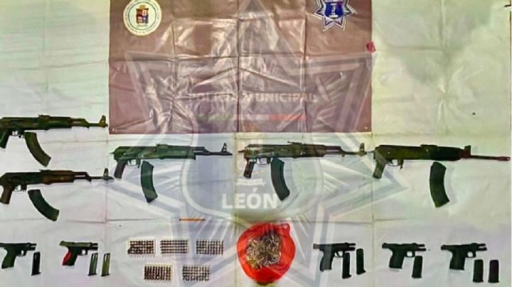 Se paseaban en León con 5 metralletas y 5 pistolas como si nada