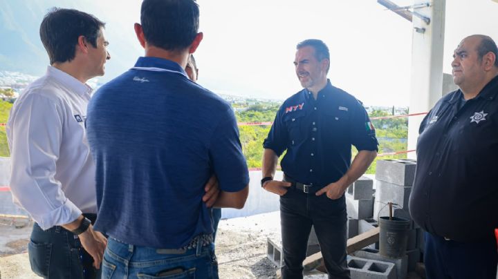 Supervisa Adrián de la Garza construcción de C4 Norte, será clave para la seguridad en el poniente d