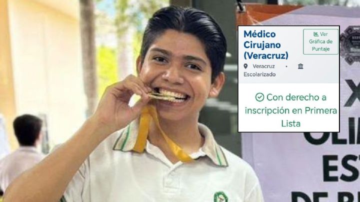 Resultados UV: Joven de Cosamaloapan logra primer lugar en Médico Cirujano en Veracruz