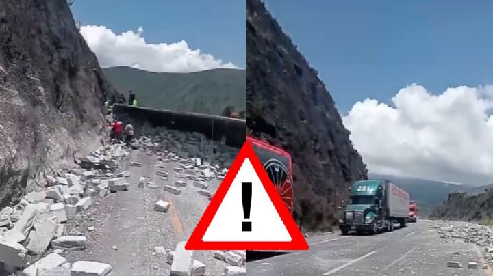 Sin paso en autopista Puebla-Orizaba: Hombre prensado tras volcar tráiler con blocks de concreto