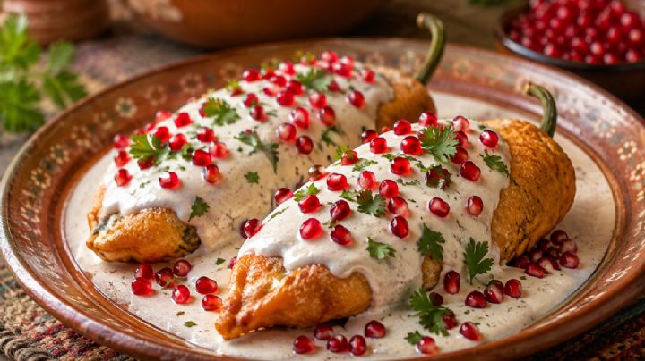¿Cómo preparar un chile en nogada capeado con receta fácil, rápida y económico?