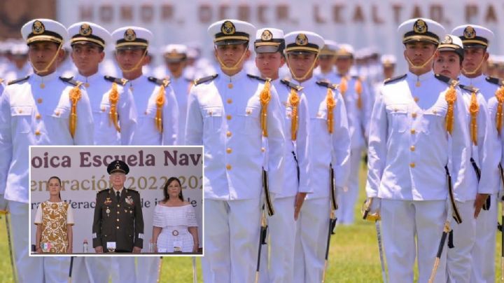 Se gradúan 211 guardiamarinas en Antón Lizardo; Sheinbaum encabeza ceremonia