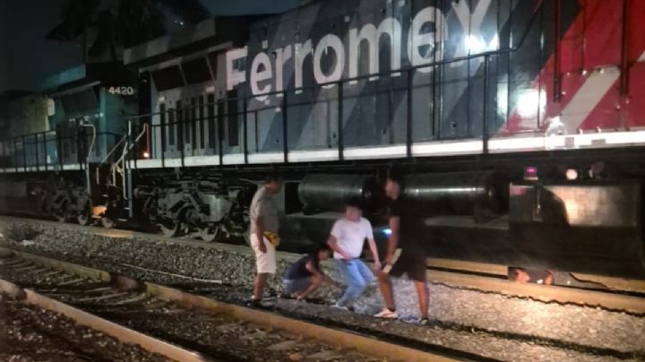 Tren embiste y arrastra a un hombre varios metros en Camerino Z. Mendoza; esto se sabe