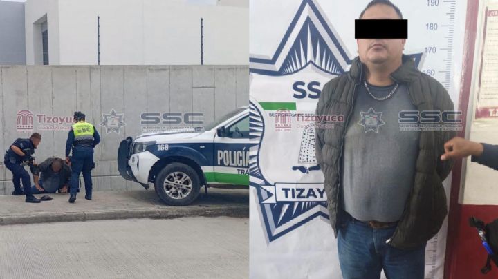 Detienen a presunto asaltante en Tizayuca tras agresión a dos policías con arma blanca