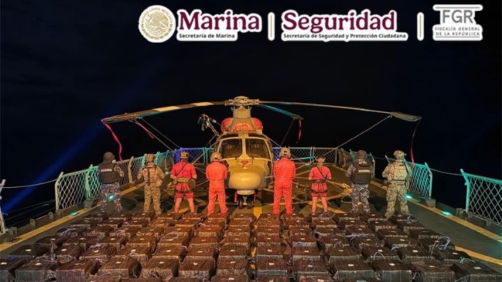 Marina intercepta embarcaciones con casi 3 toneladas de cocaína; van 77 toneladas decomisadas
