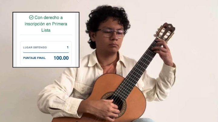 Ruben, de Huatusco, logra primer lugar en iniciación de guitarra de la UV con calificación perfecta