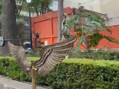 Denuncian robo de placas y esculturas en Parroquia de San Cosme