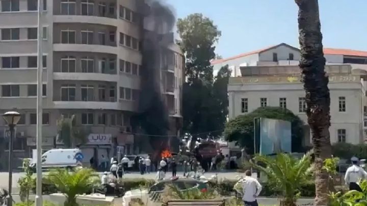 Al menos 18 heridos por explosiones en Damasco en plena visita de Macron a Siria