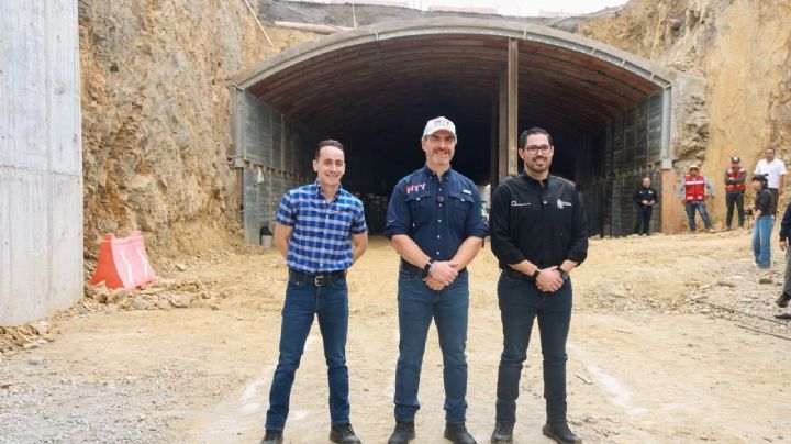 Recorre Adrián de la Garza el Circuito Vial Huajuco con alcaldes de Santiago y Allende