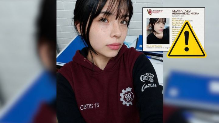 Gloria Tayli, estudiante del CBTIS 13 de Xalapa, suma 6 días desaparecida; madre pide apoyo