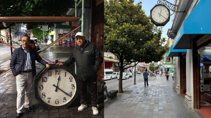 Retiran reloj antiguo de 90 años en el centro de Xalapa; esto se sabe