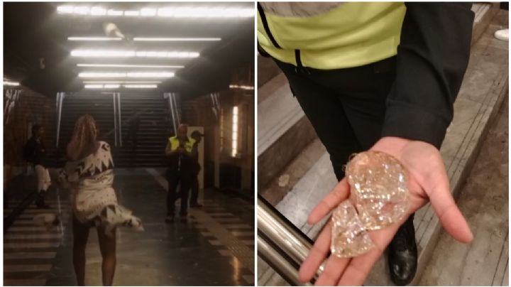 Vandalizan faroles y luminarias de la Línea 2 del Metro a dos días de su entrega