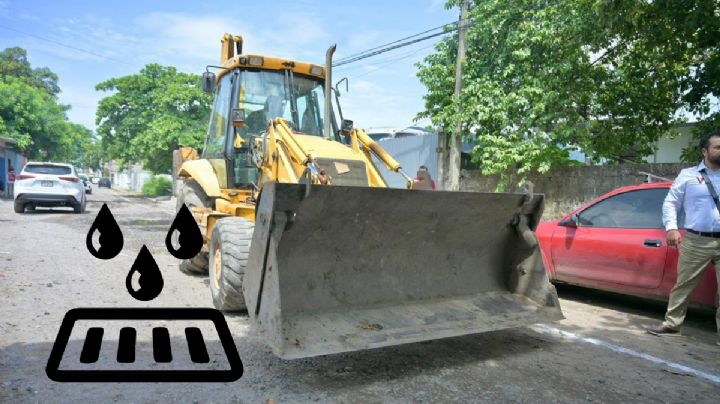 Construyen drenaje pluvial en la colonia Valente Díaz para reducir inundaciones