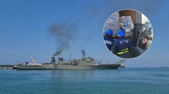 Desde Veracruz zarpan buques de la Marina con apoyos para Venezuela