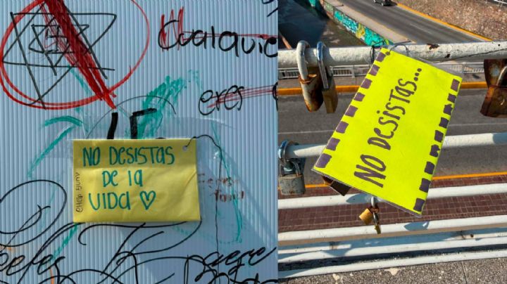 Dejan mensajes y cartas de aliento en el Puente del amor ¿Qué hay detrás?