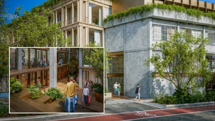Construyen en el centro de Xalapa esta nueva plaza comercial con departamentos